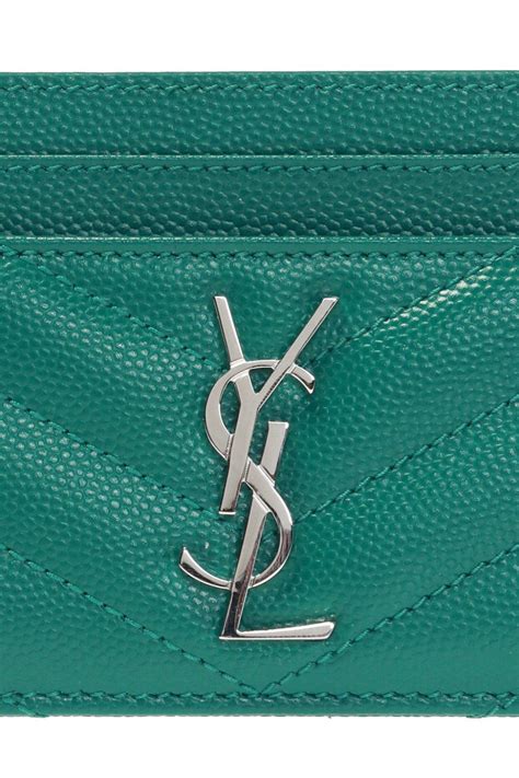 ysl monogram card holder